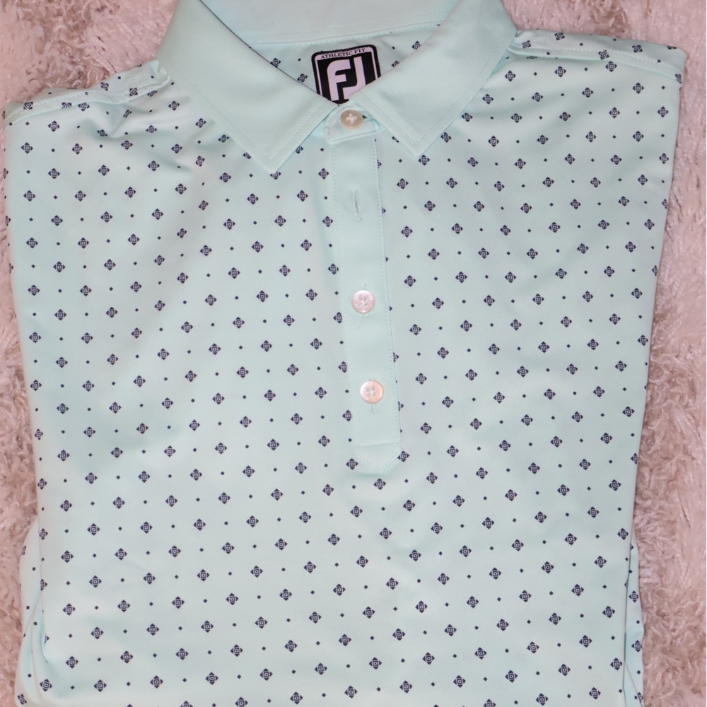 FootJoy Athletic Fit Deco Print Performance Golf Shirt